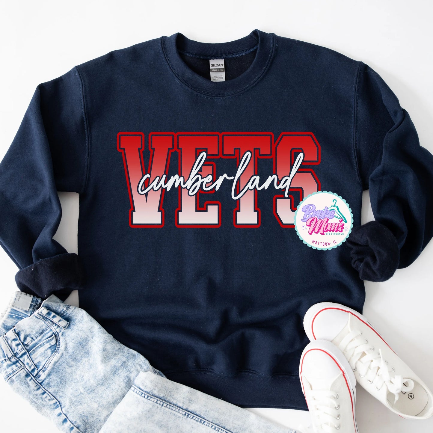 Cumberland Vets Ombré Tee/Sweatshirt