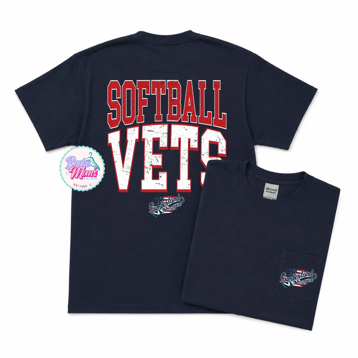 Home Team Pocket Tee | Cumberland Vets