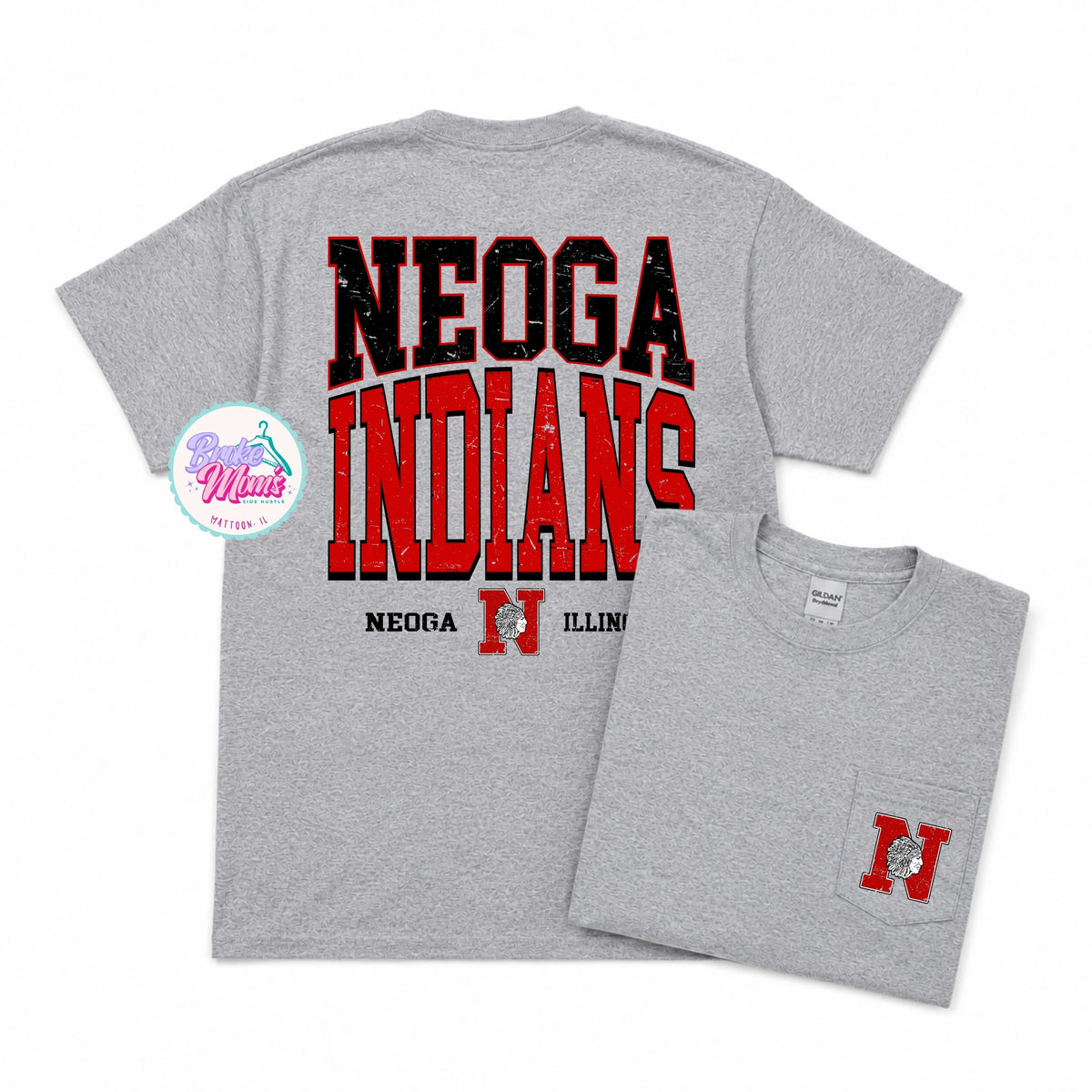 Home Team Pocket Tee | Neoga Indians