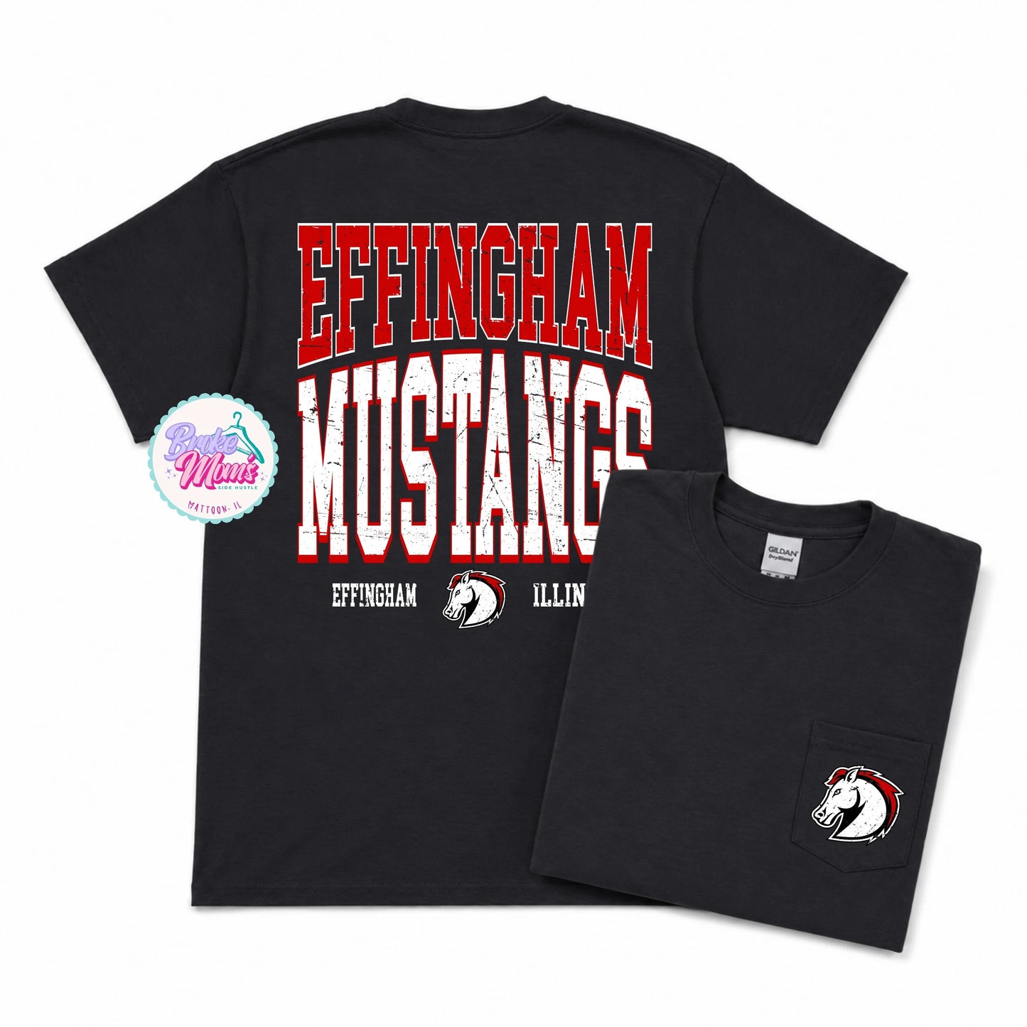 Home Team Pocket Tee | Effingham Mustangs