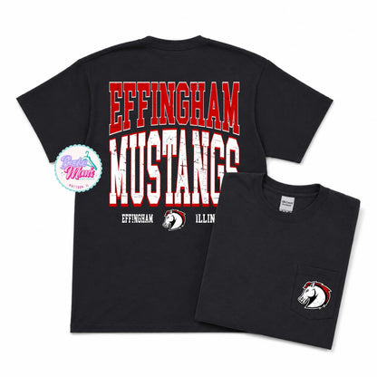 Home Team Pocket Tee | Effingham Mustangs