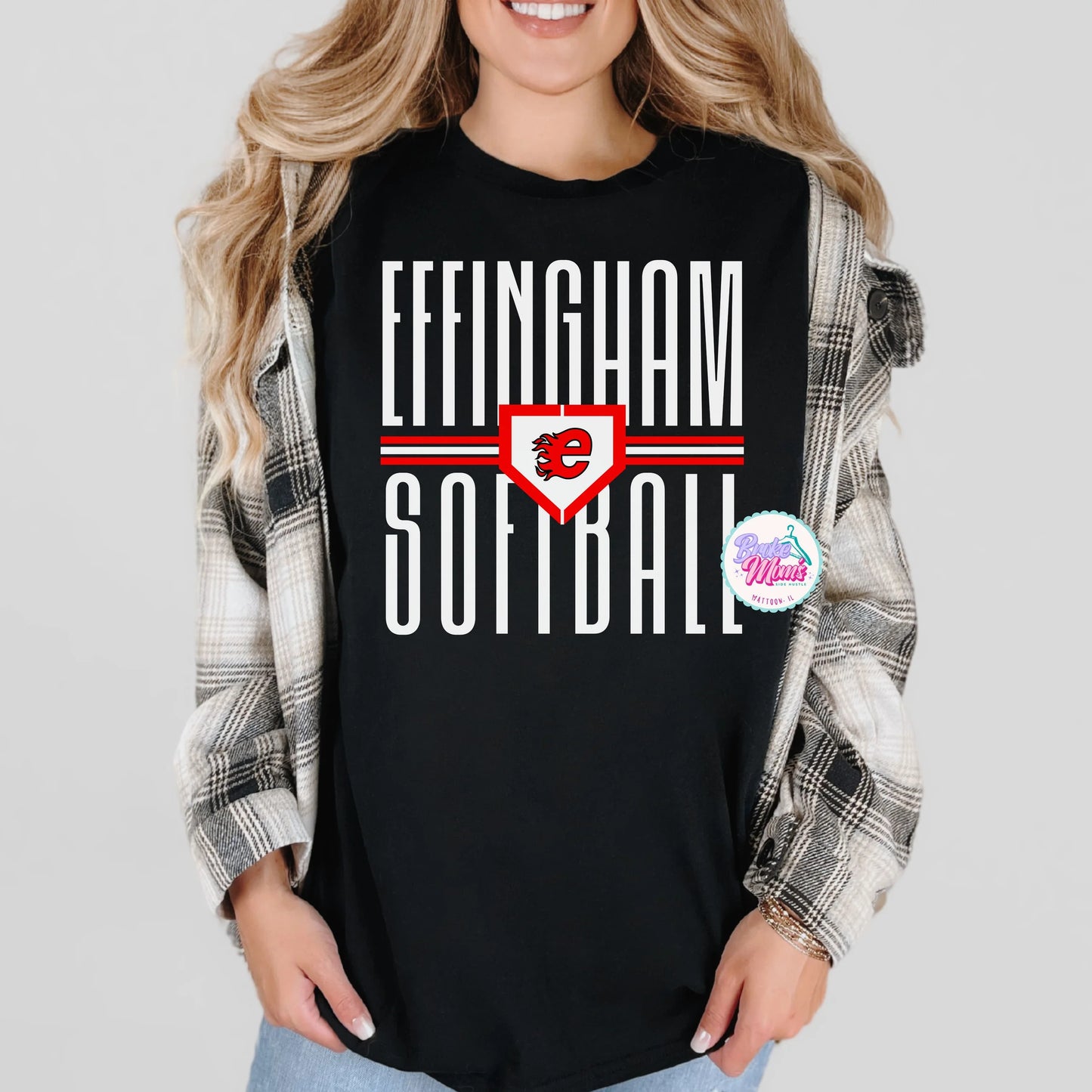 Effingham Softball Long Letters Tee/Sweatshirt