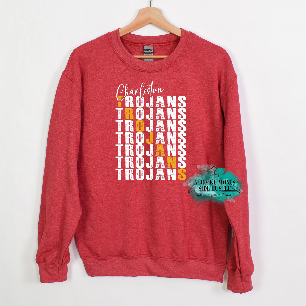 Charleston Trojans Double Letter Graphic Tee/Sweatshirt