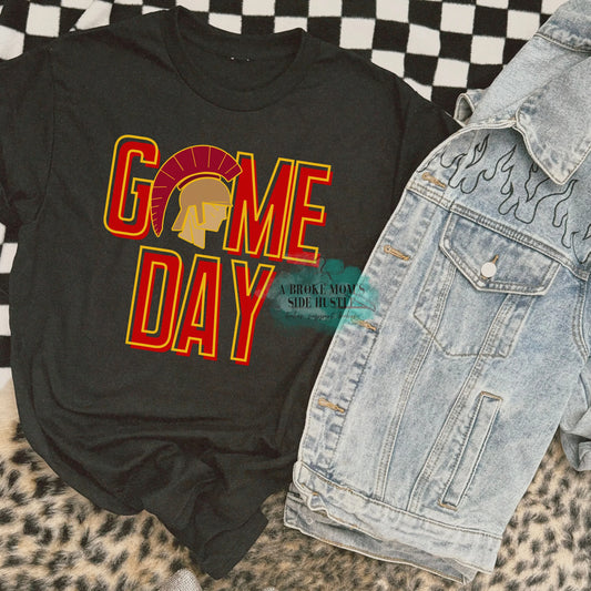 Game Day Trojans Logo Tee
