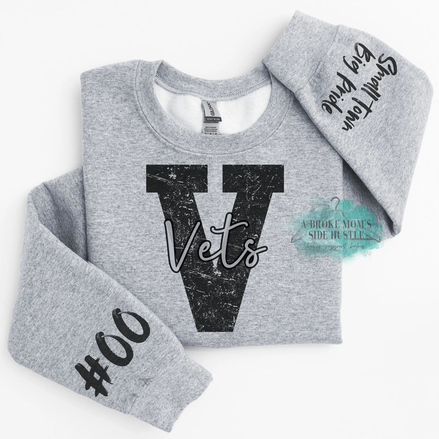 Cumberland Vets Large Letter 2x Sleeve Sweatshirt