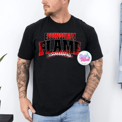 Mens Effingham Flame Homerun Tee