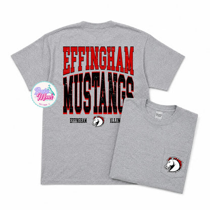 Home Team Pocket Tee | Effingham Mustangs