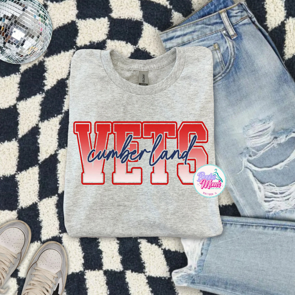 Cumberland Vets Ombré Tee/Sweatshirt