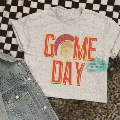 Game Day Trojans Logo Tee