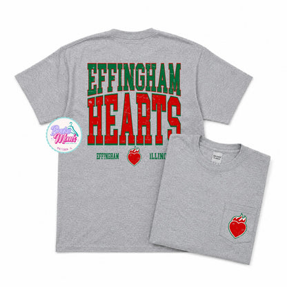 Home Team Pocket Tee | Effingham Hearts