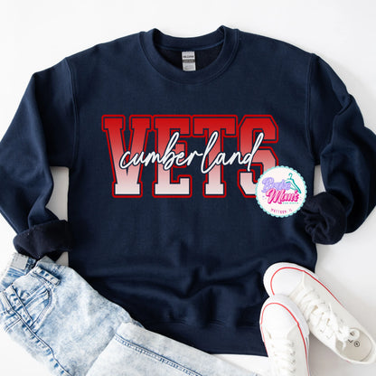 Cumberland Vets Ombré Tee/Sweatshirt