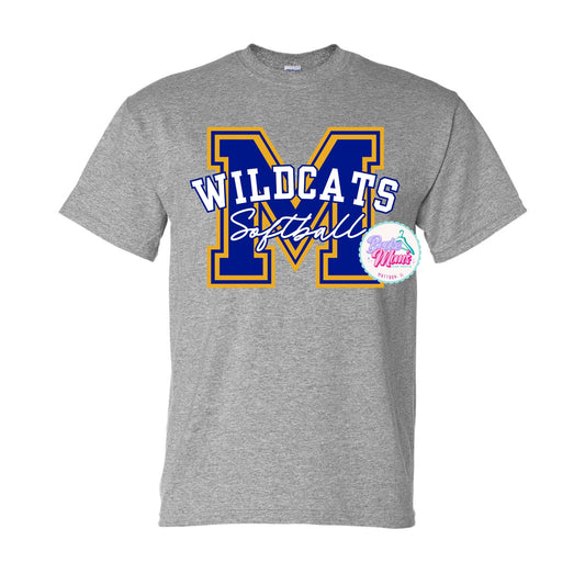 Wildcats Softball “M” Tee