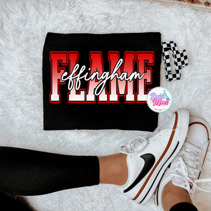 Effingham Flame Ombré Tee/Sweatshirt