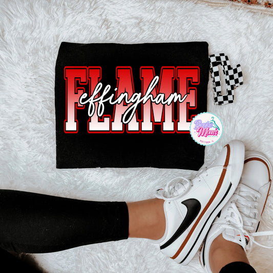 Effingham Flame Ombré Tee/Sweatshirt