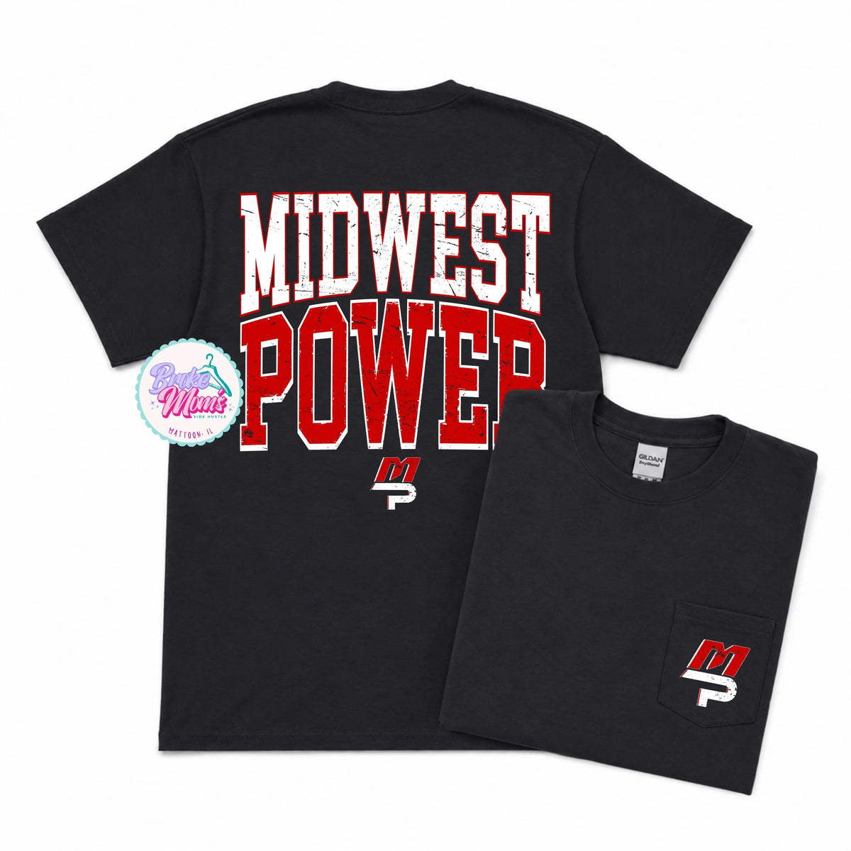 Home Team Pocket Tee | Midwest Power