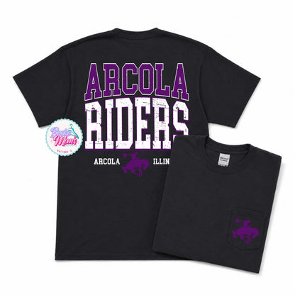 Home Team Pocket Tee | Arcola Riders