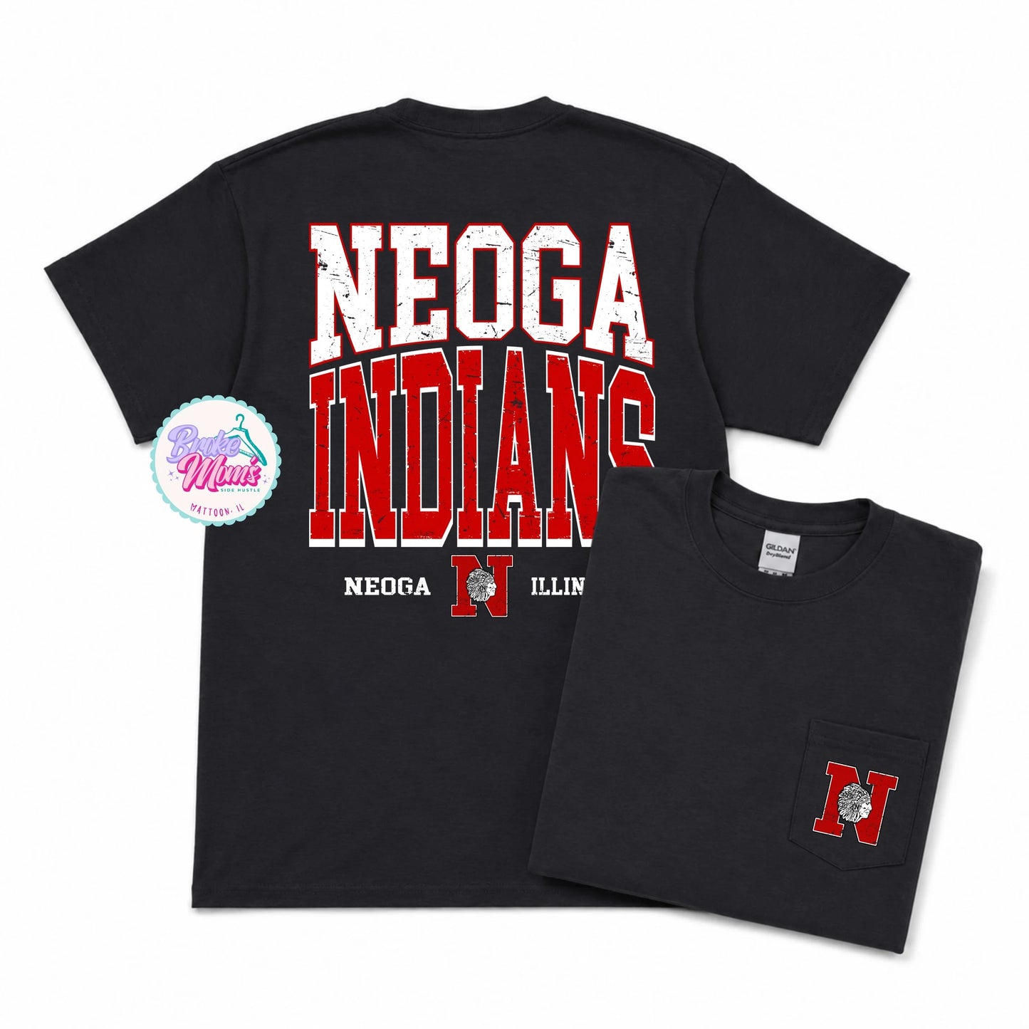 Home Team Pocket Tee | Neoga Indians