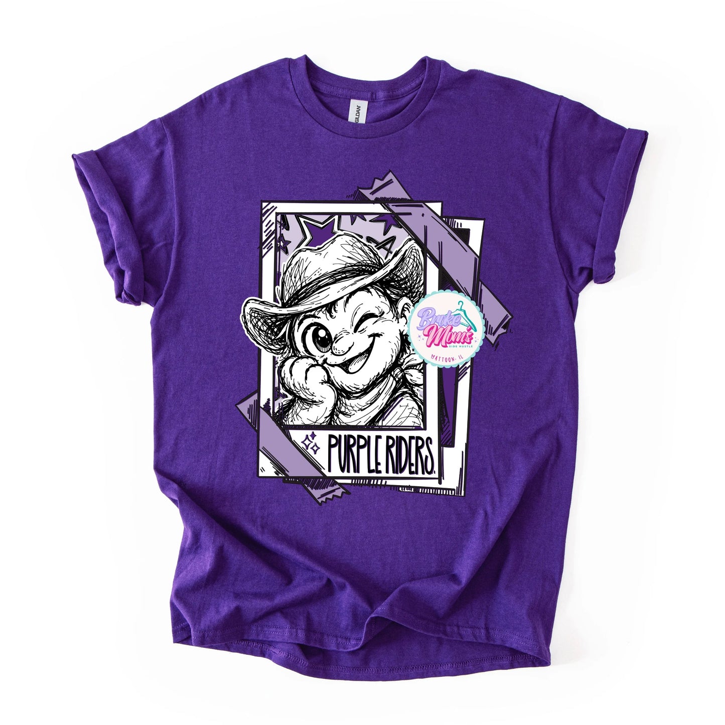 Cutie Patootie Purple Riders Tee