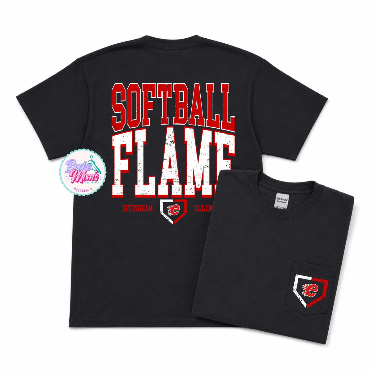 Home Team Pocket Tee | Effingham Flame