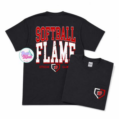 Home Team Pocket Tee | Effingham Flame