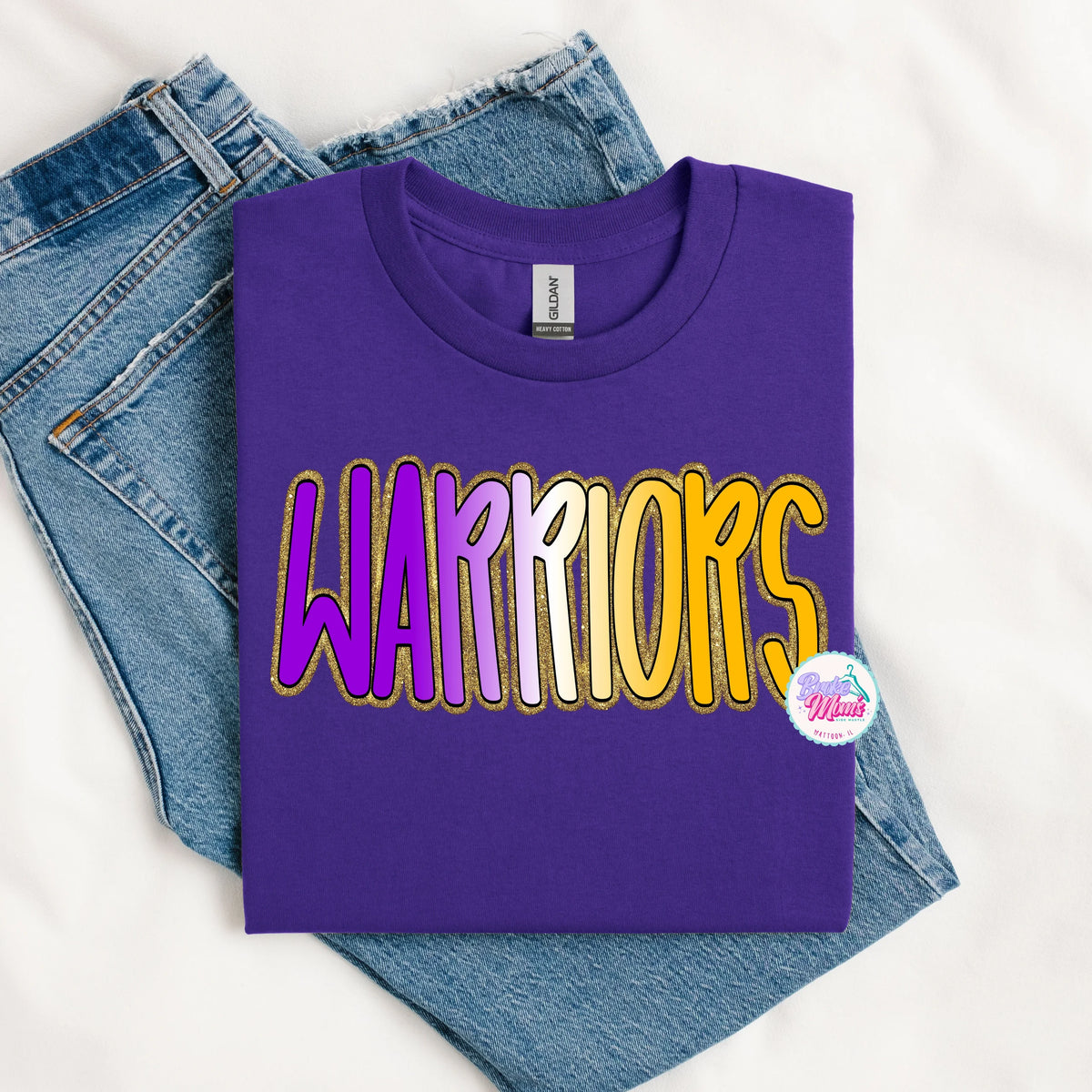 Ombre Glitter Casey-Westfield Warriors Tee