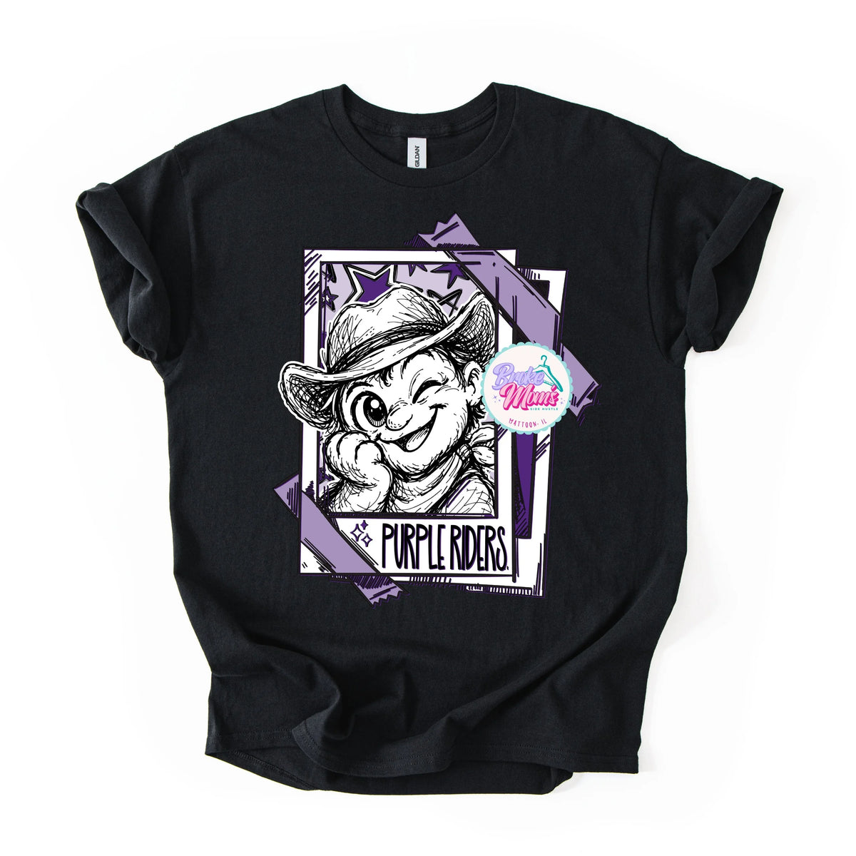 Cutie Patootie Purple Riders Tee
