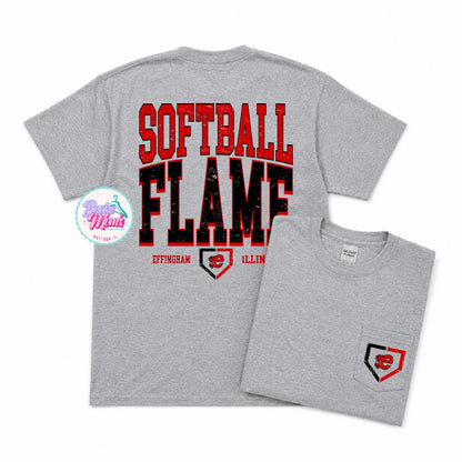 Home Team Pocket Tee | Effingham Flame