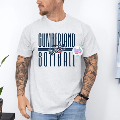 Mens Cumberland Vets Long Letters Tee/Sweatshirt