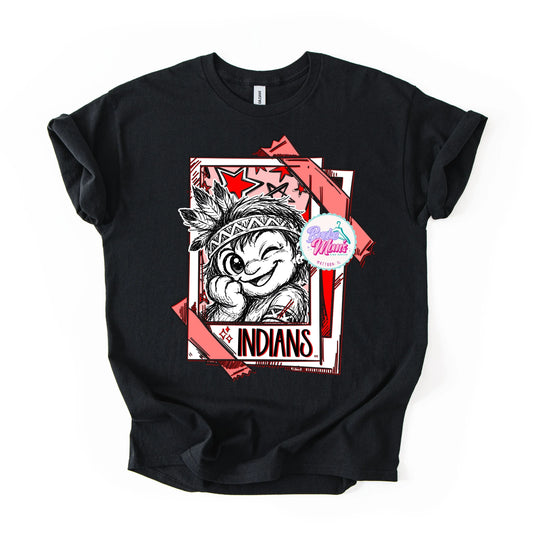 Cutie Patootie Indians Tee