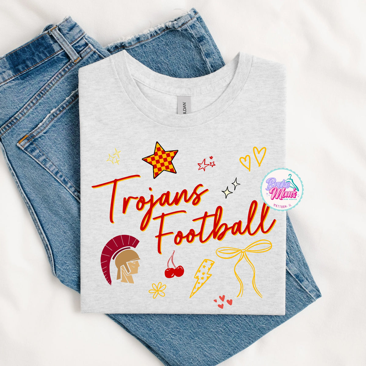Trojans Football So Many Doodles Tee