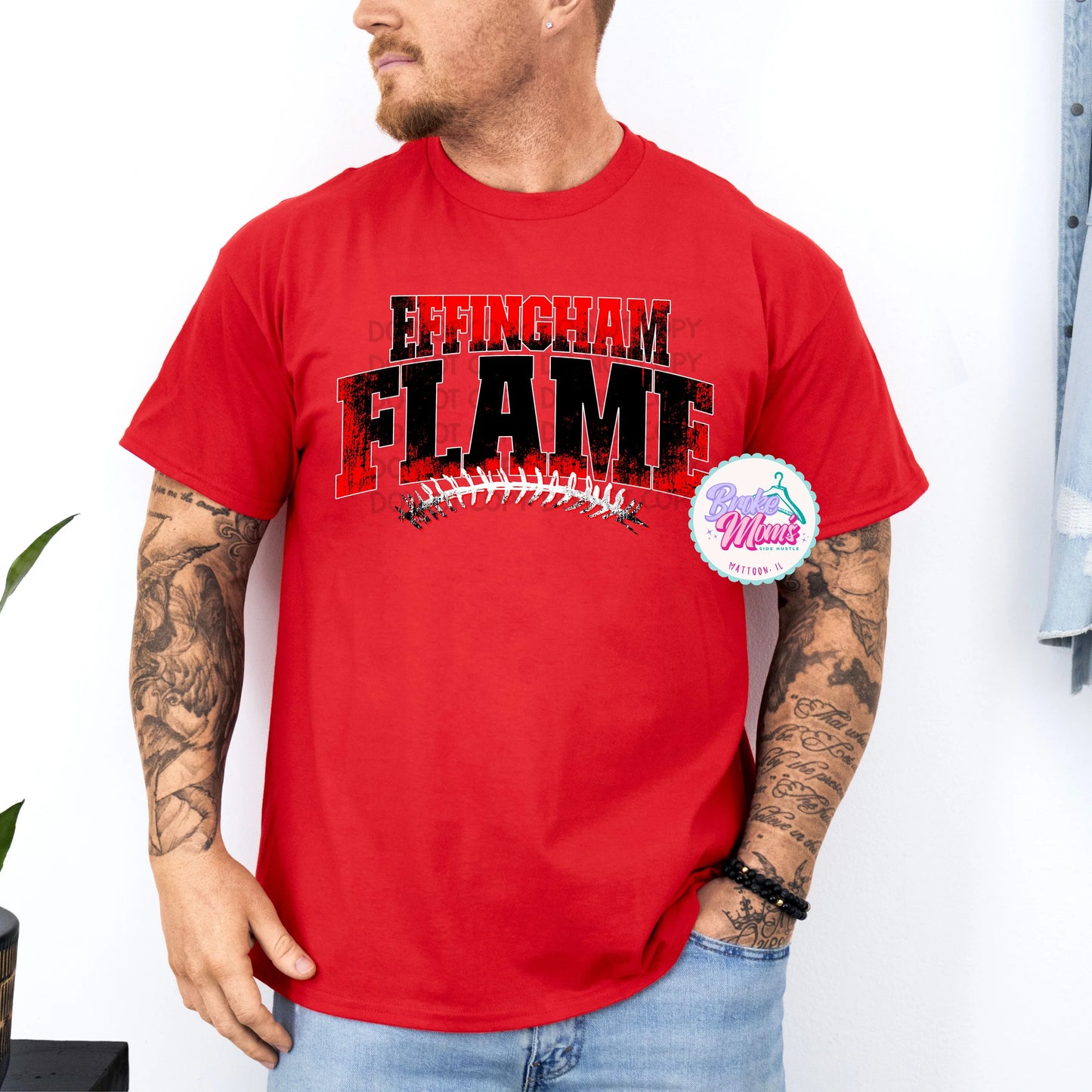 Mens Effingham Flame Homerun Tee