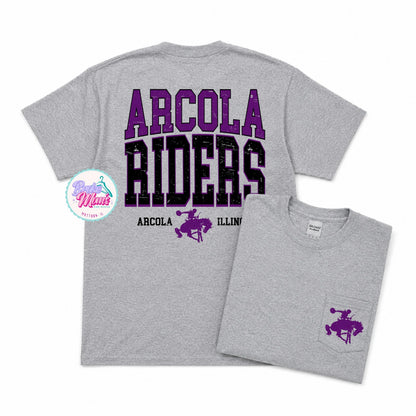 Home Team Pocket Tee | Arcola Riders