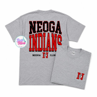 Home Team Pocket Tee | Neoga Indians